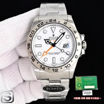 <p>BLAKEN最新升级 劳力士 ROLEX B33 </p><p>(三码合一) 探险家系列 </p><p>RolexExplorer II 226570-0001白探二 / 226570-0002黑探二 探索者的终极选择极地硬核风范  The Ultimate Choice for Explorers, Arctic Strength  </p><p> 42mm霸道表径 力量与优雅的黄金比例 <p>