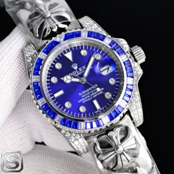 <p>新品 劳力士 ROLEX X43 重工打造克罗心给你不一样的体验 不喜欢撞鬼的你 它绝对是你的知音 劳力士ROLEX 水鬼后镶钻克罗心系列男士精品时尚腕表 搭配进口全自动机械机芯 316精钢表壳 强化矿物耐磨玻璃镜片 太阳出品精致推荐男士机械腕表 