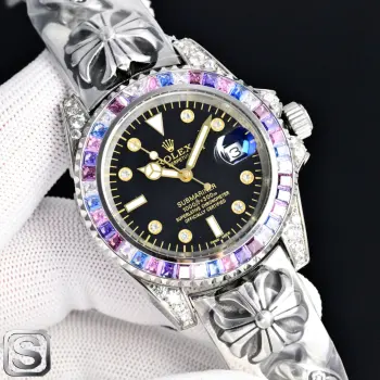 <p>新品 劳力士 ROLEX X43 重工打造克罗心给你不一样的体验 不喜欢撞鬼的你 它绝对是你的知音 劳力士ROLEX 水鬼后镶钻克罗心系列男士精品时尚腕表 搭配进口全自动机械机芯 316精钢表壳 强化矿物耐磨玻璃镜片 太阳出品精致推荐男士机械腕表 