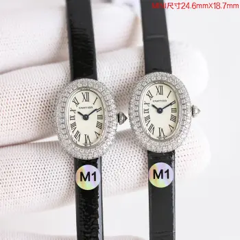 <p>M1 Factory 卡地亚 CARTIER KD5 迷你浴缸 Cartier Mini Baignoire 长在每个人心尖上的审美 玲珑小巧却有极具辨识度 圆润流畅的椭园形表壳 金属光泽圆润细腻 折射出优雅与精致 独特迷你尺</p><p>寸24.6mm*18.7mm 搭配卡地亚经典的罗</p><p>马数字 烧钢蓝指针与蓝宝石浑圆表冠 简约 </p><p>又不失细节 推荐女士石英腕表 </p>