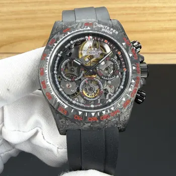 <p>BLAKEN 顶配升级碳纤维改装 劳力士 ROLEX 迪通拿系列 B33 宇宙计型迪通拿全碳纤维版本 BKL </p><p>Full Carbon Rolex Daytona 4th Gen   BLAKEN Top Upgrade  </p><p>40mm 表径低调大气质感拉满</p>男士多功能机械腕表 </p>