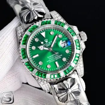 <p>新品 劳力士 ROLEX X43 重工打造克罗心给你不一样的体验 不喜欢撞鬼的你 它绝对是你的知音 劳力士ROLEX 水鬼后镶钻克罗心系列男士精品时尚腕表 搭配进口全自动机械机芯 316精钢表壳 强化矿物耐磨玻璃镜片 太阳出品精致推荐男士机械腕表 