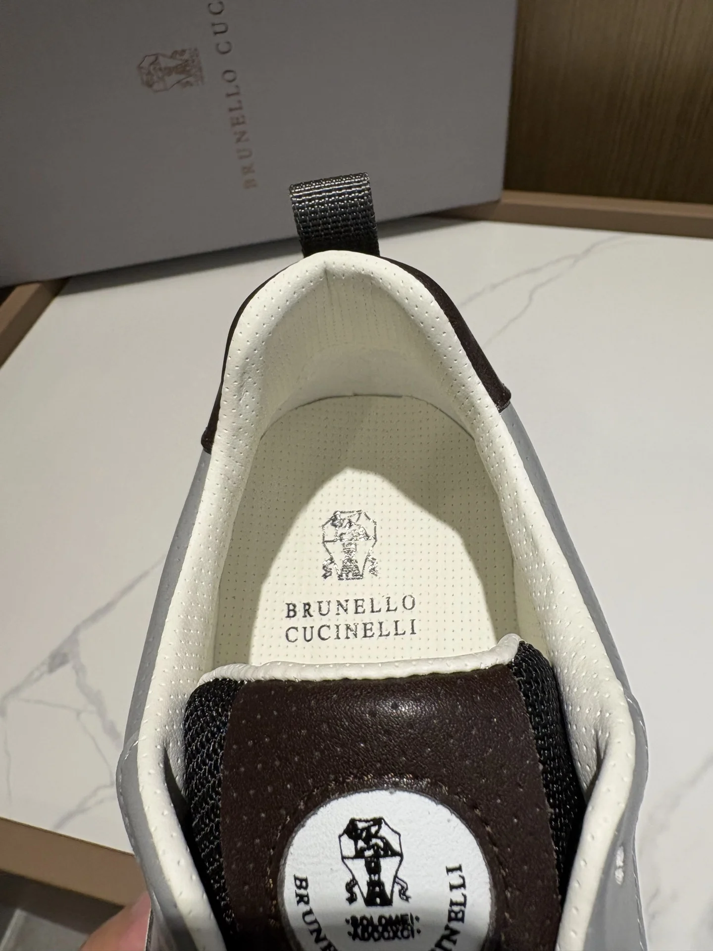 Brunello Cucinelli Lychee pattern low-top sports shoes men s sports shoes - Detail view 7