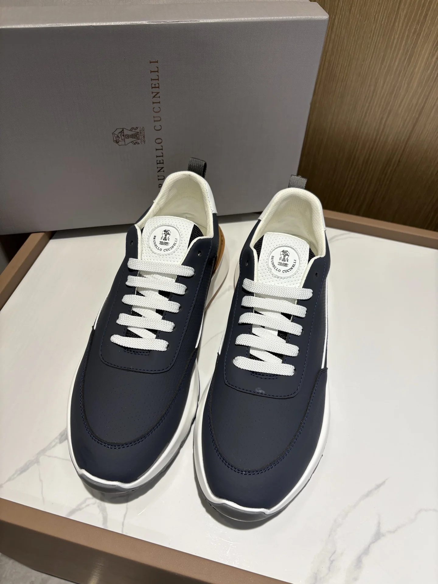 Brunello Cucinelli Lychee pattern low-top sports shoes men s sports shoes - Detail view 3
