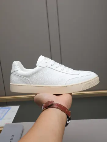 丝绒毛皮拼接网眼鞋 男士休闲鞋