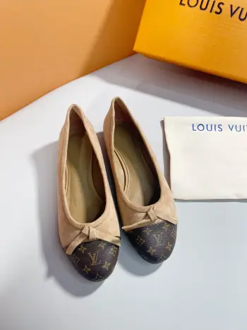 Ballet flats women s leather shoes