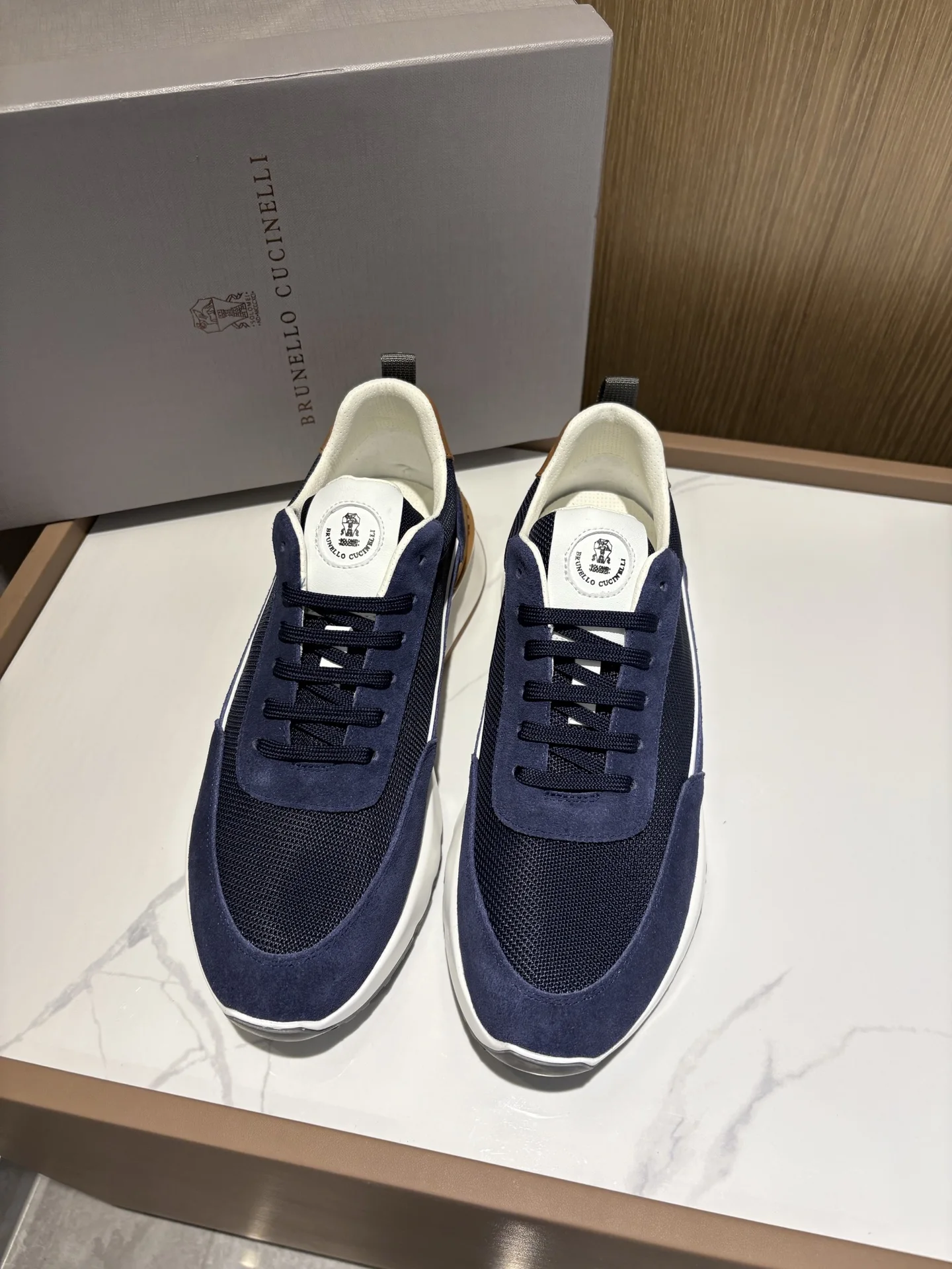 Brunello Cucinelli Lychee pattern low-top sports shoes men s sports shoes - Detail view 3
