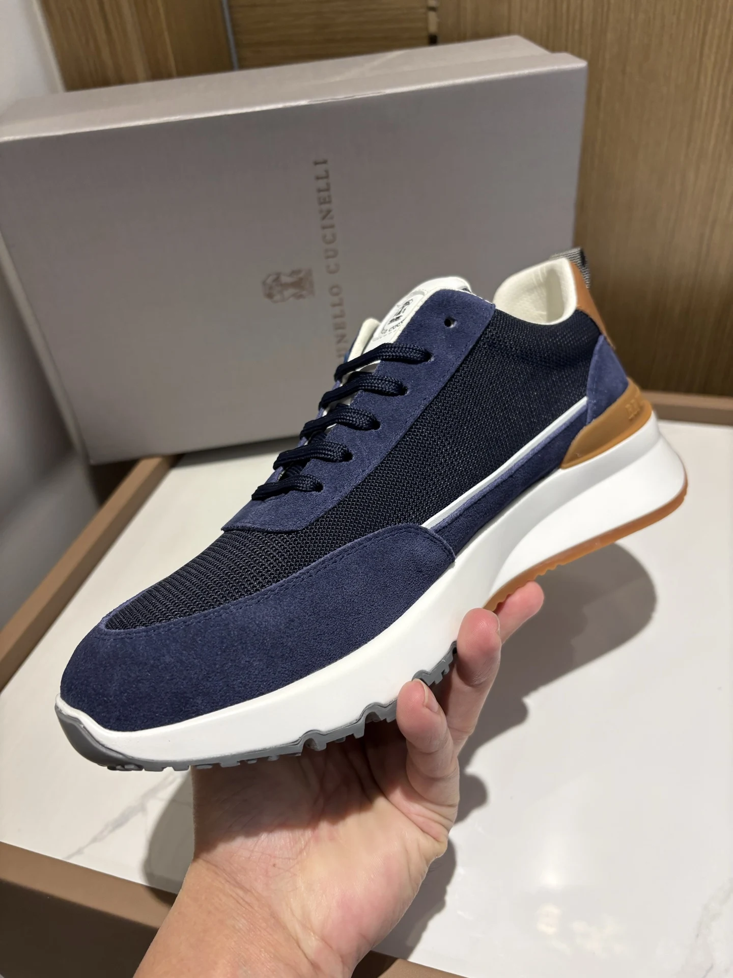 Brunello Cucinelli Lychee pattern low-top sports shoes men s sports shoes - Detail view 4