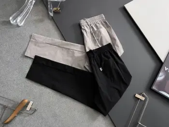 松紧腰直筒休闲裤