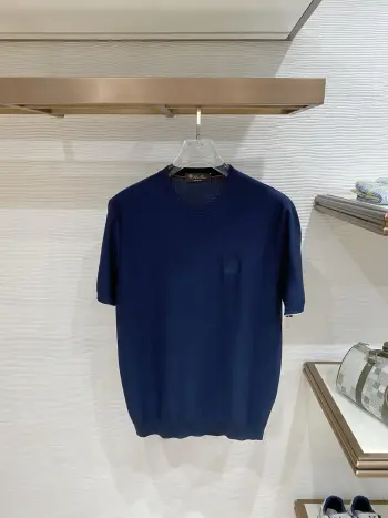 Men s Linen Knitted Polo Shirt T-Shirt