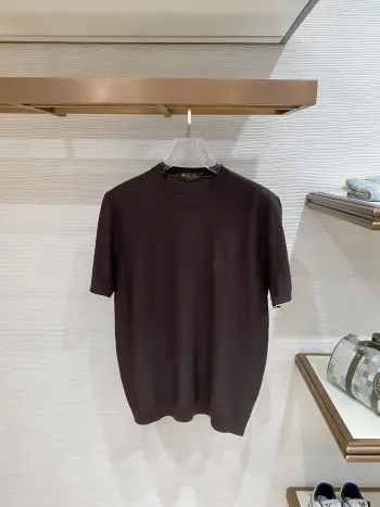Men s Linen Knitted Polo Shirt T-Shirt