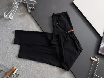 Elastic Waist Straight-leg Casual Pants