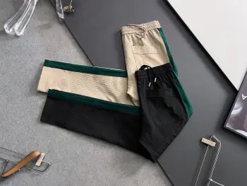 松紧腰直筒休闲裤