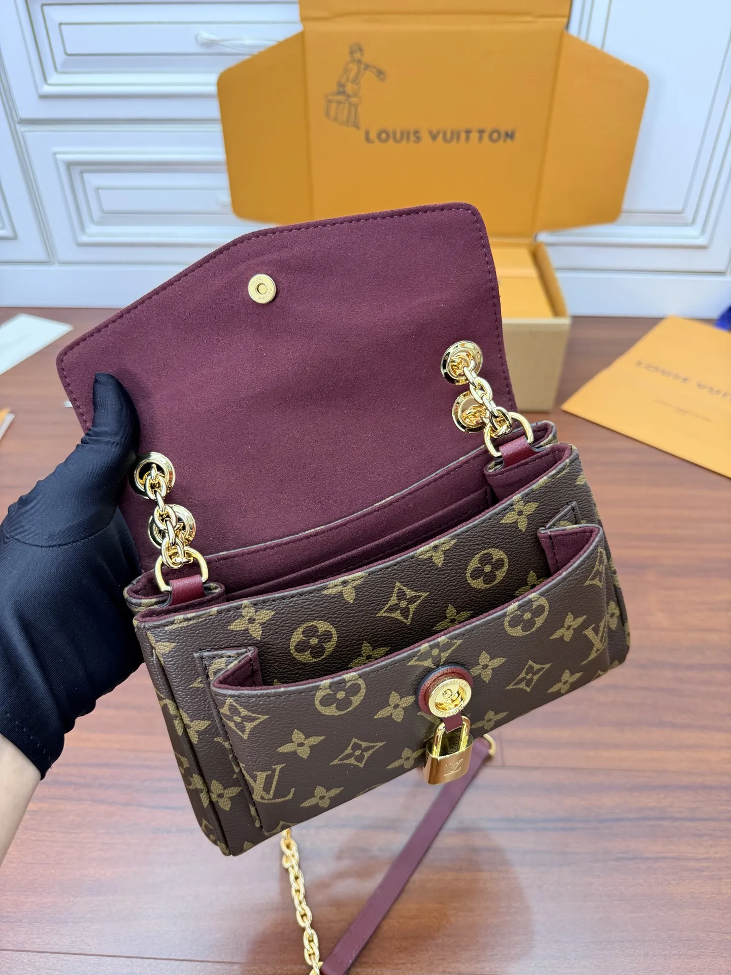 LVM27067 意大利A级树膏皮手袋 女士斜挎包 - 细节图 5