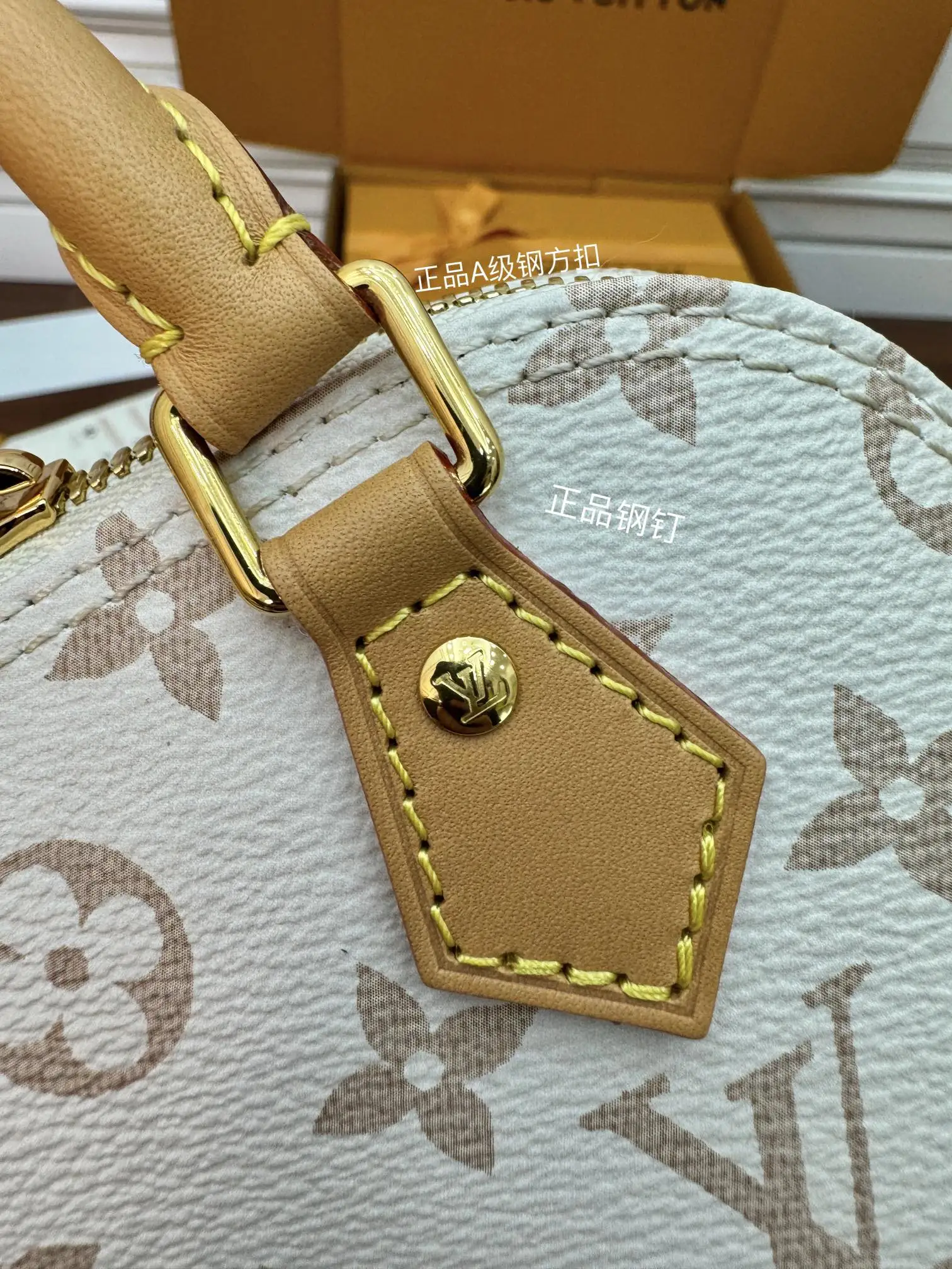 LVM46895 意大利A级树膏皮手袋 女士斜挎包 - 细节图 5