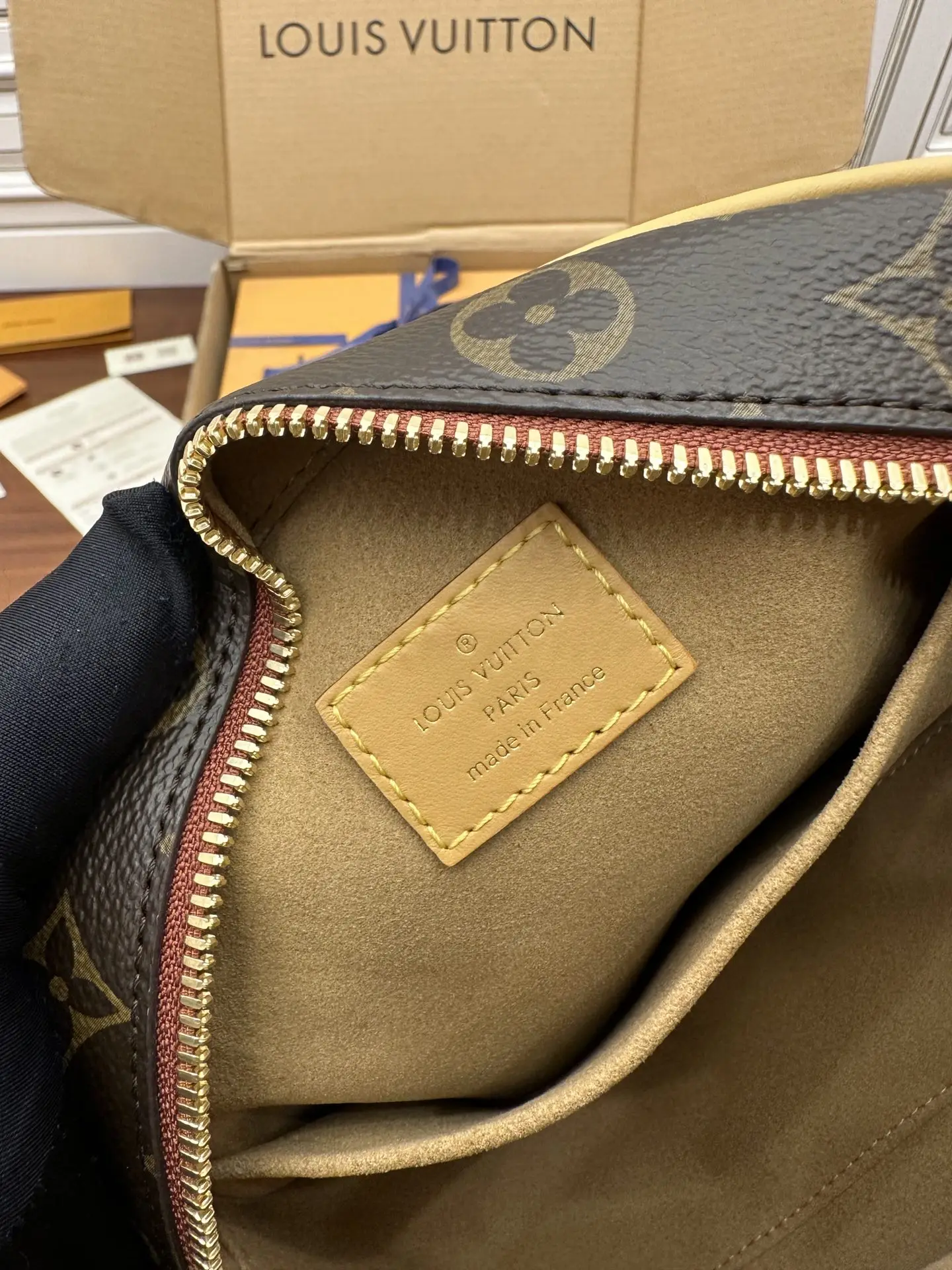 LVM45647 意大利A级树膏皮手袋 女士斜挎包 - 细节图 4