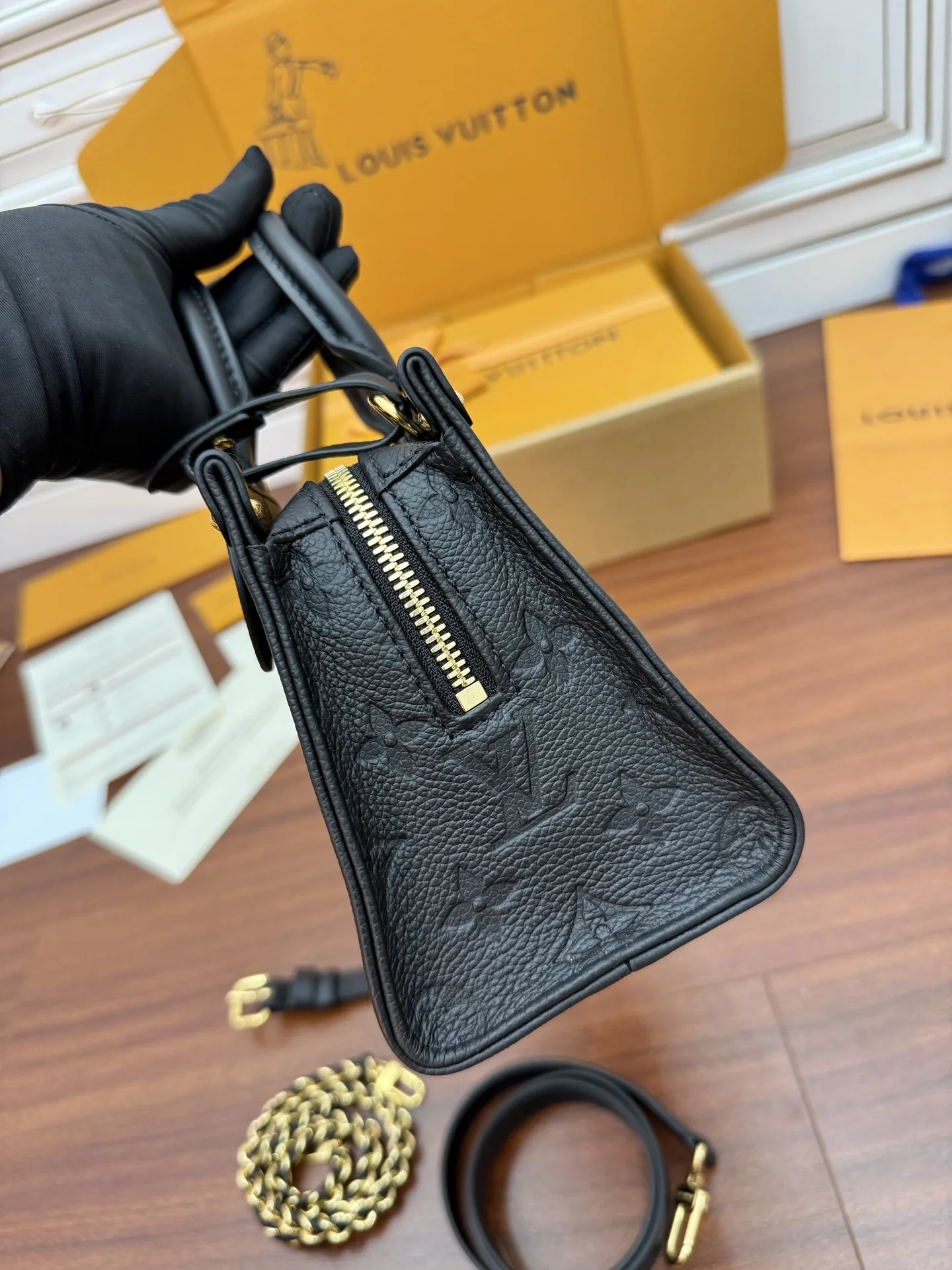 LVM23640 意大利A级树膏皮手袋 女士斜挎包 - 细节图 8