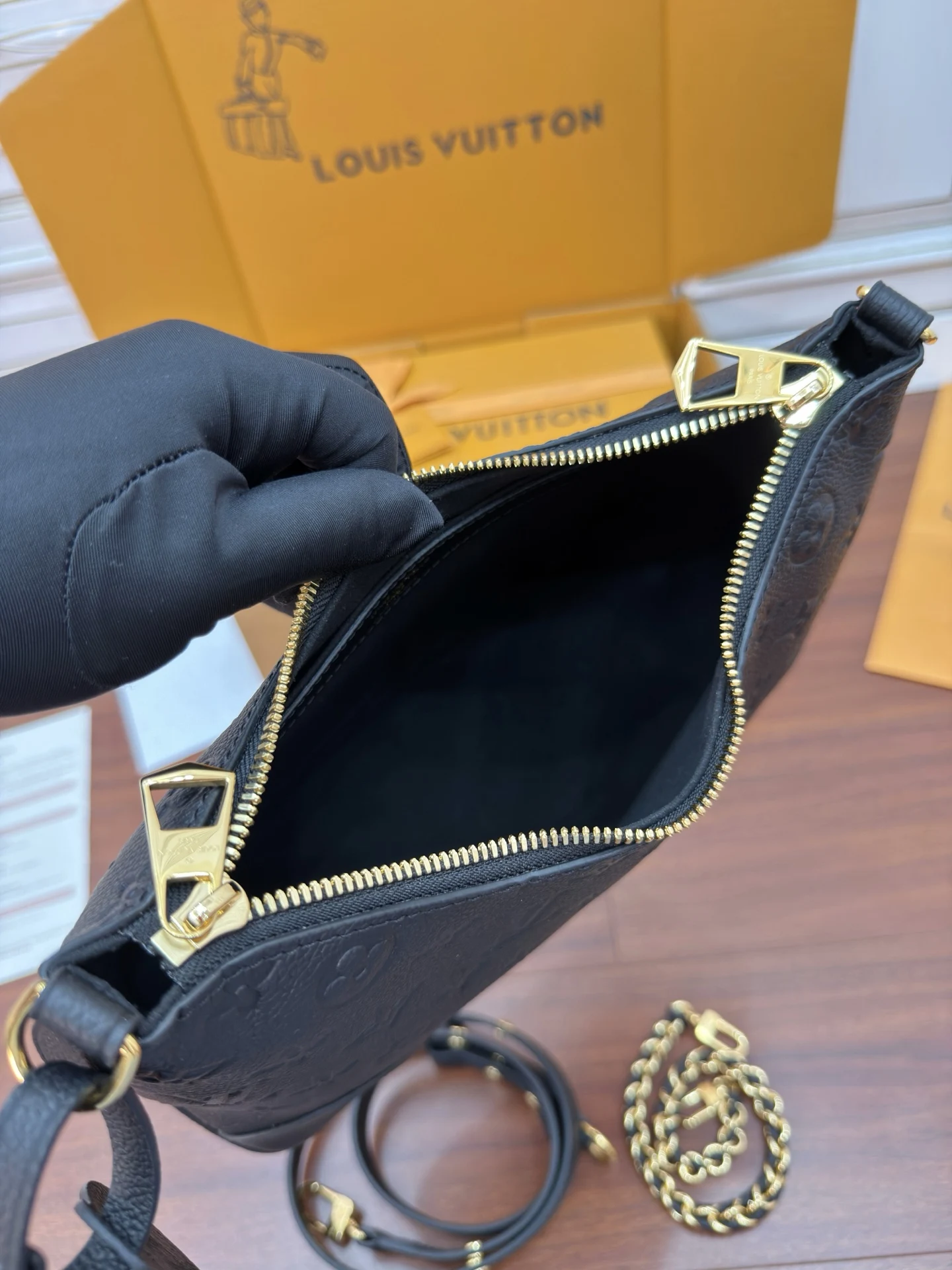 LVM12930 意大利A级树膏皮手袋 女士斜挎包 - 细节图 6