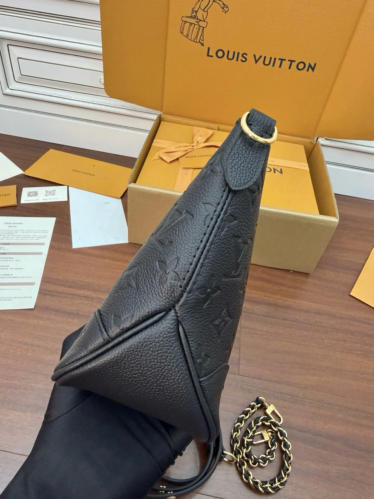 LVM12930 意大利A级树膏皮手袋 女士斜挎包 - 细节图 7