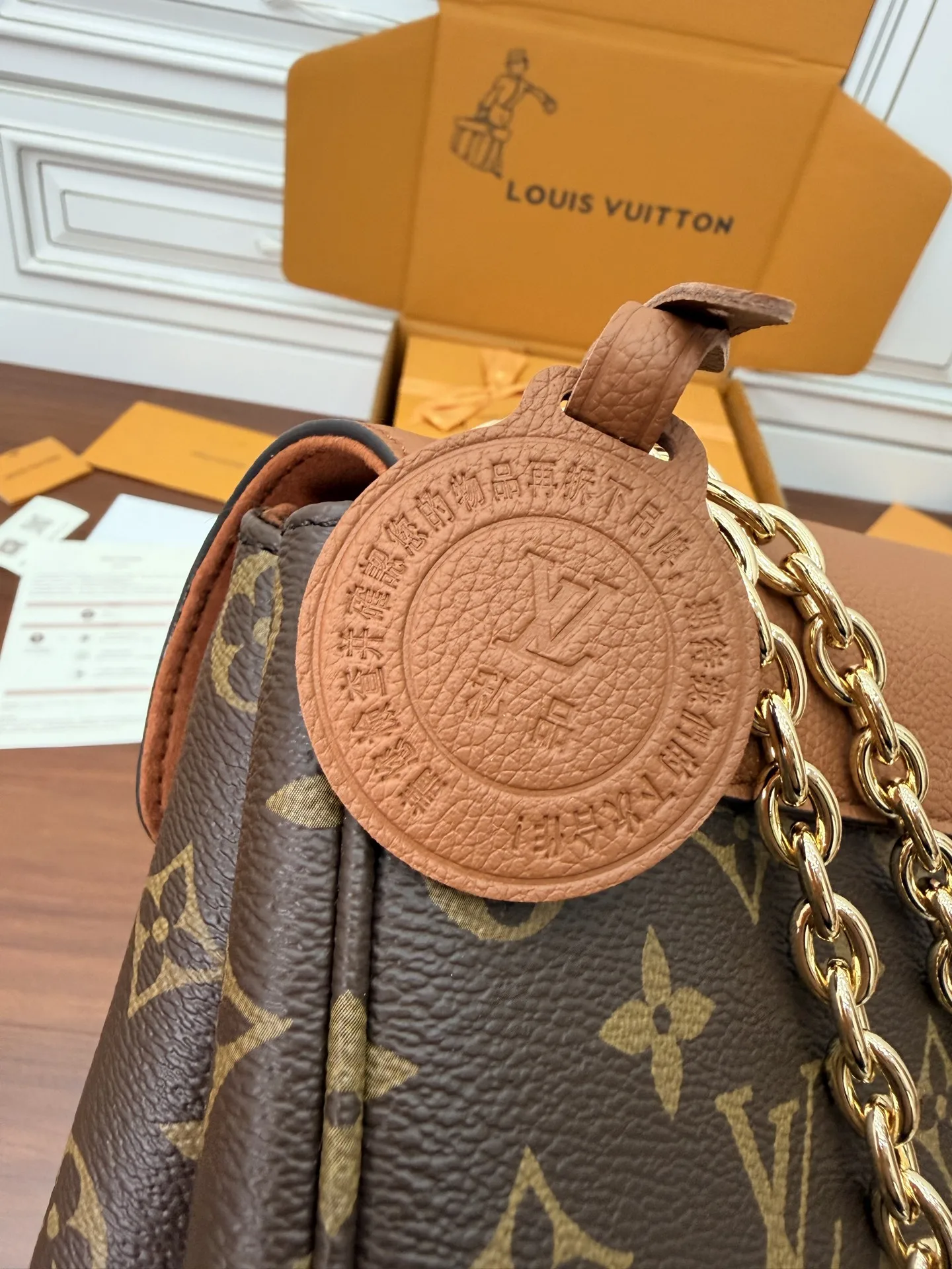 LVM27065 意大利A级树膏皮手袋 女士斜挎包 - 细节图 6