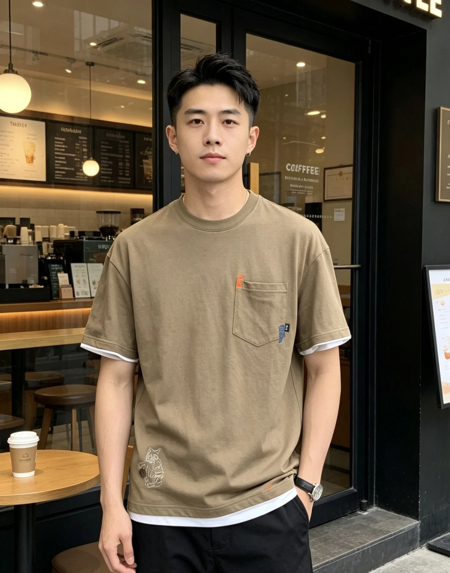 原单短袖T恤男装|高仿短袖T恤男装|精仿短袖T恤男装|一比一短袖T恤男装<p>罗意威 2026春夏新品时尚圆领短袖高级定制百搭款式 更有实用感 任何人都可以轻松驾驭 采用丝光面料制作 奢华经典品牌logo设计 al非常显档次懂货的必须入 版型剪裁属于修身款 非常精致 显气场 又会凸显男士的精致 这就是独到之处 恰到好处的修身 上身效果非常赞 尺码 m-3XL m穿175/130</p>