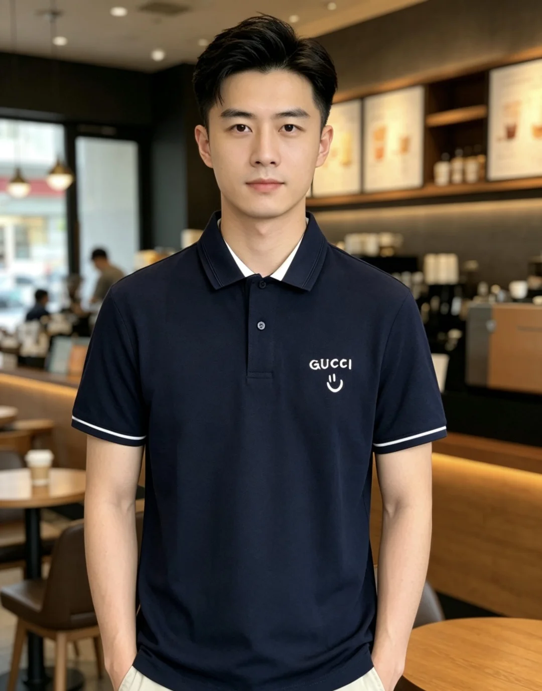 原单短袖T恤男装|高仿短袖T恤男装|精仿短袖T恤男装|一比一短袖T恤男装<p>Gucci 2026春夏新款男士标识短袖polo衫 延续经典休闲翻领POLO恤.该款Polo衫采用丝光珠地棉面料制成 隽永设计可跨越时尚潮流 经典款型 LX品牌LOGO立体别致 让整体更具细节感 合体的版型 面料采用全棉珠地料 舒适 亲肤 透气好 平时通勤休闲都很实穿的一款 强烈推荐 尺码 M-3XL m穿175/130</p>