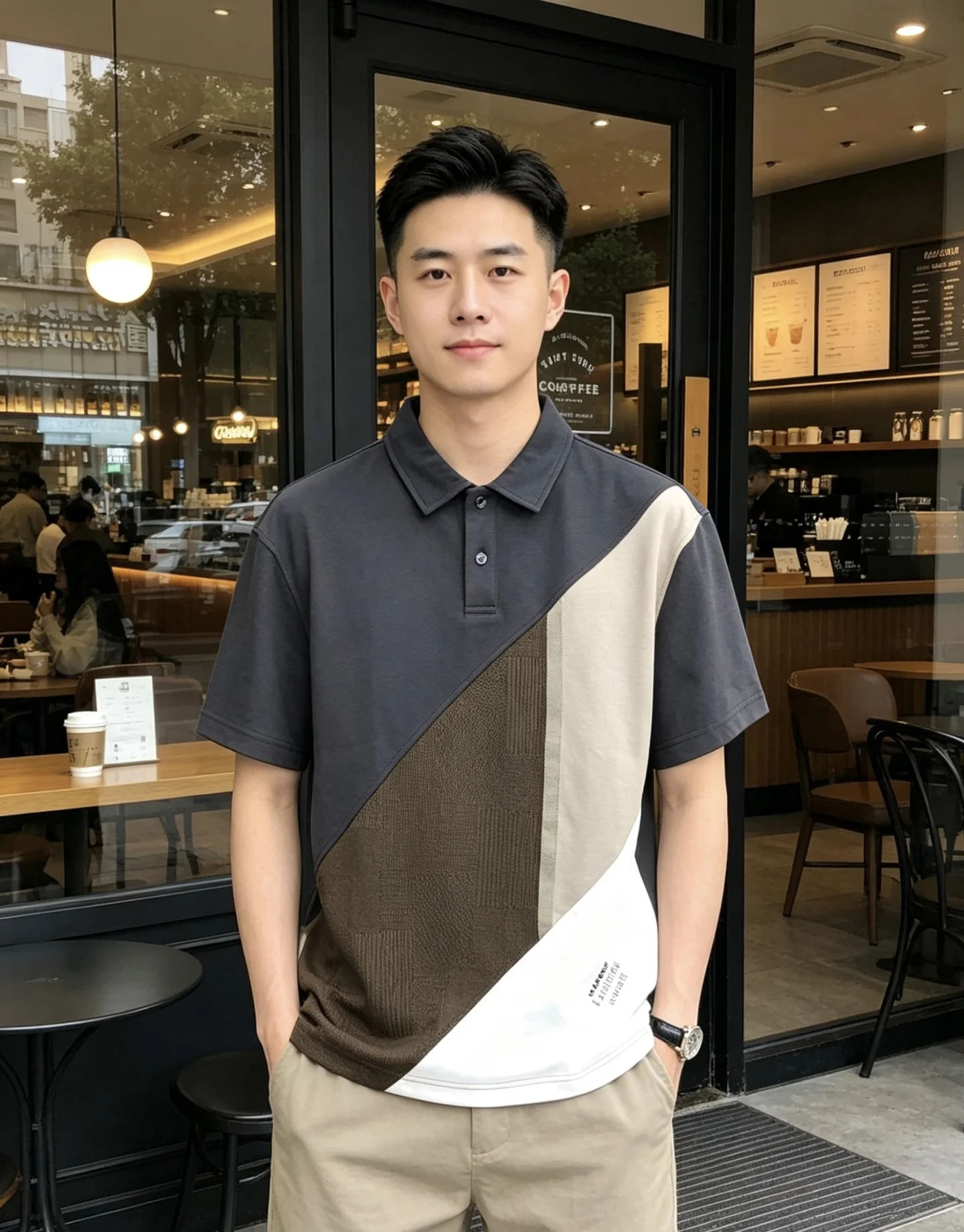 原单短袖T恤男装|高仿短袖T恤男装|精仿短袖T恤男装|一比一短袖T恤男装<p> Lv26春夏新款男士标识polo衫 延续经典老枫休闲翻领POLO恤.该款Polo衫采用原版专柜面料制成 隽永设计可跨越时尚潮流 经典款型 al品牌LOGO立体别致 让整体更具细节感 合体的版型 面料 舒适 亲肤 透气好 平时通勤休闲都很实穿的一款 强烈推荐 尺码 m-3xL 下单报身高体重 </p>