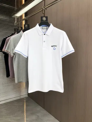Spring and summer new men s logo short-sleeve polo shirt