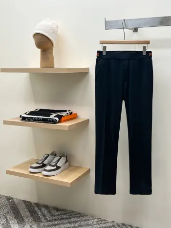 New Men s Combed Cotton Blended Casual Pants