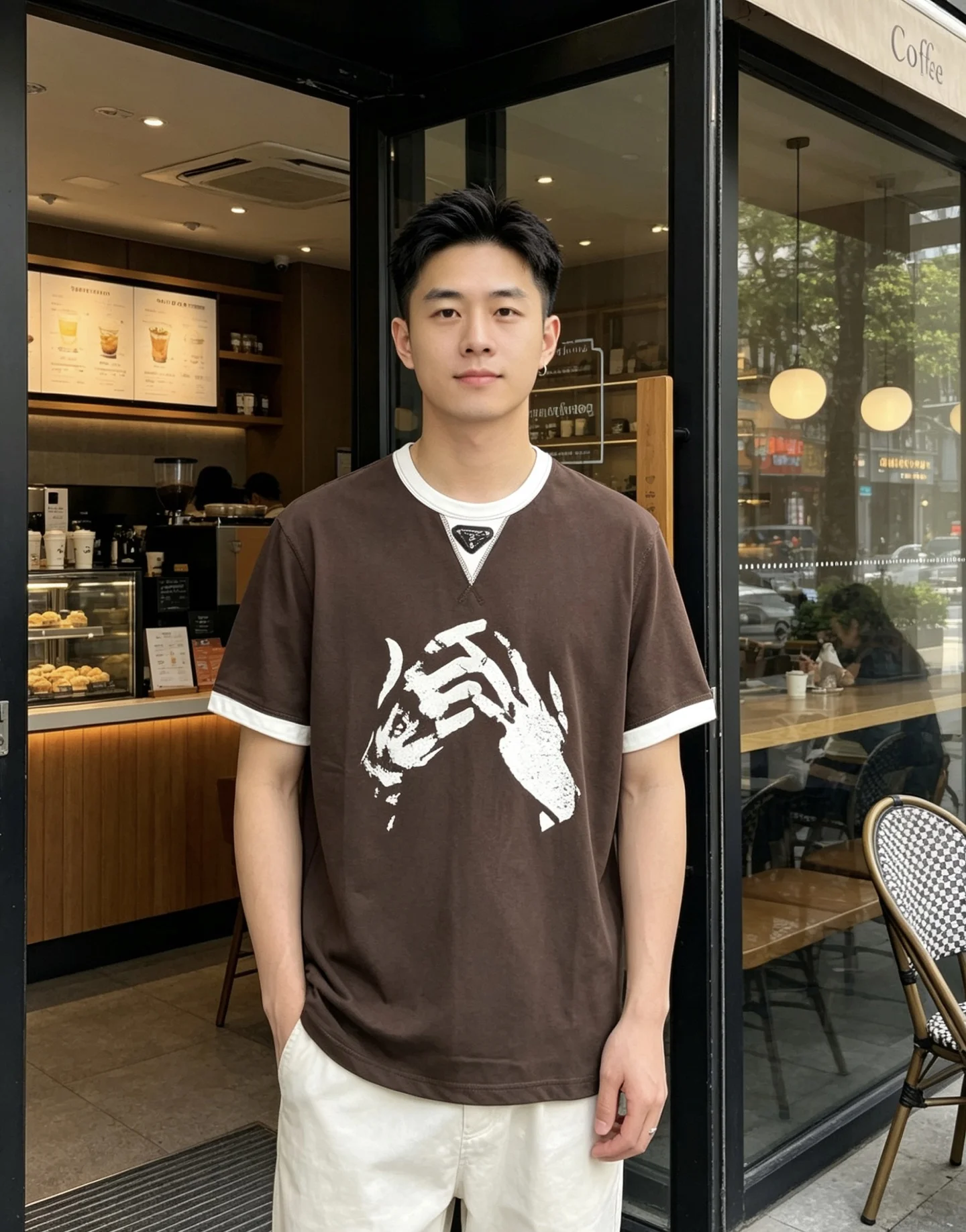 原单短袖T恤男装|高仿短袖T恤男装|精仿短袖T恤男装|一比一短袖T恤男装<p>普拉达 2026春夏新品时尚圆领短袖高级定制百搭款式 更有实用感 任何人都可以轻松驾驭 采用丝光面料制作 奢华经典品牌logo设计 al非常显档次懂货的必须入 版型剪裁属于修身款 非常精致 显气场 又会凸显男士的精致 这就是独到之处 恰到好处的修身 上身效果非常赞 尺码 m-3XL m穿175/130</p>