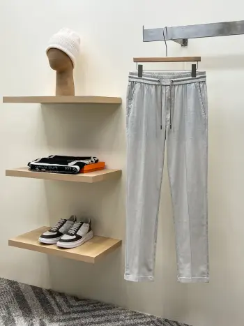 New Men s Combed Cotton Blend Casual Pants