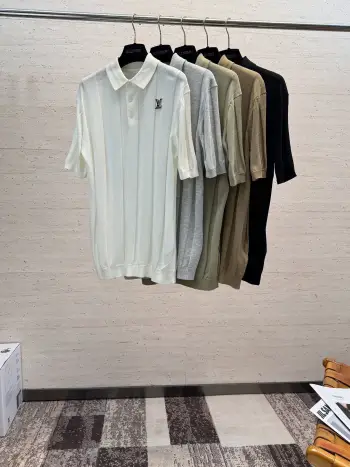 Spring and summer men s short-sleeve polo sweater