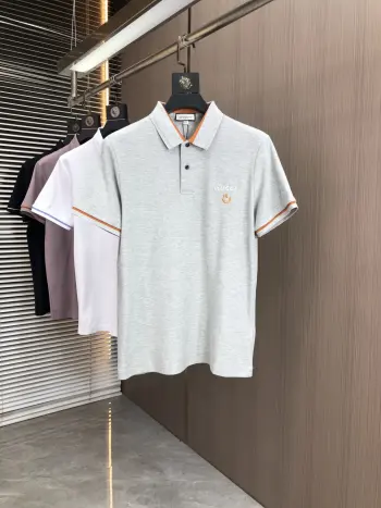 Spring and summer new men s logo short-sleeve polo shirt