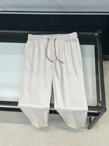 New Men s Combed Cotton Blend Casual Pants