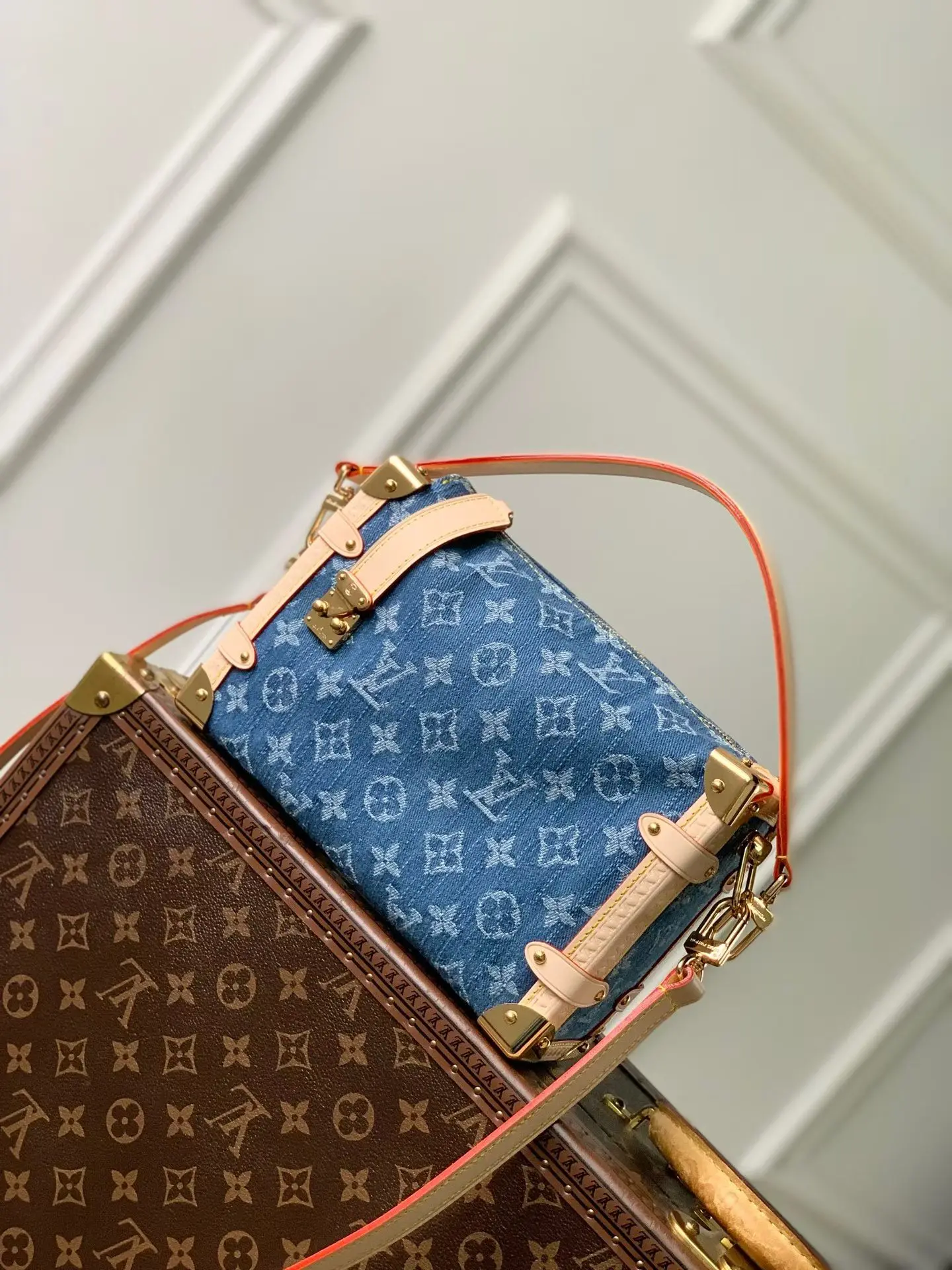 LVM27450 中号图案手袋 女士斜挎包 - 细节图 1