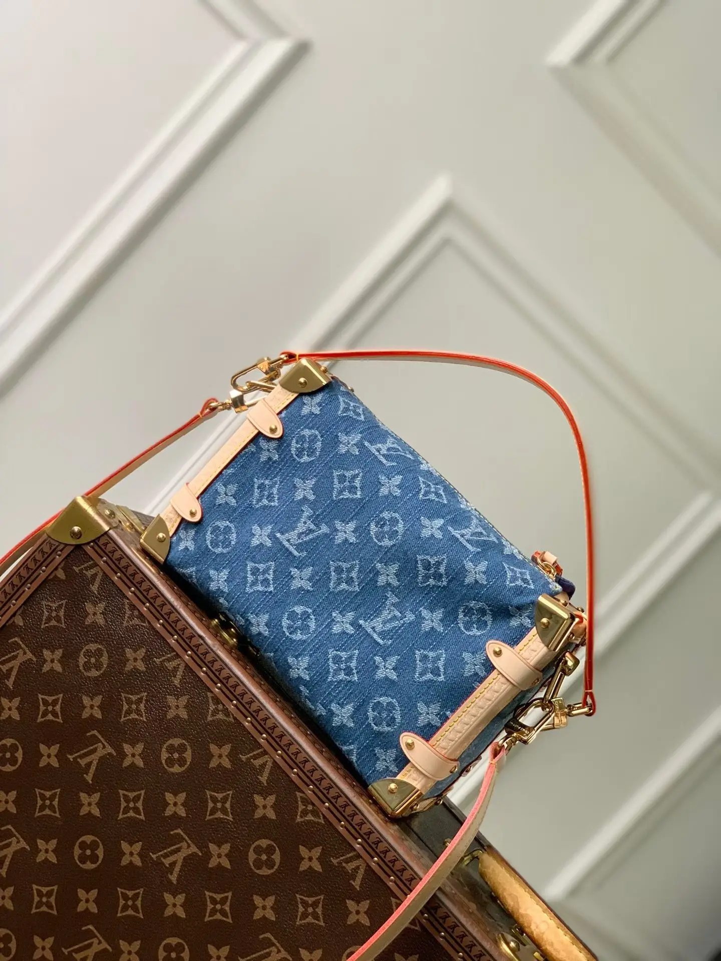 LVM27450 中号图案手袋 女士斜挎包 - 细节图 3
