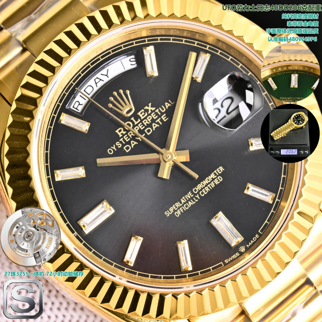 ROLEX 3255 All-in-One Machine Log Type Watch Men s Mechanical Watch - Detail view 5