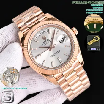 <p>太阳出品<p>UFO 劳力士 ROLEX MT2 日志型40mm 最新推出206克40MMDD日志 搭配27株3255一体机  表带采用原装25节表带 使用纯料打造 并非钨钢 大量避免掉皮情况 电镀为0.6厚金 字体整体还原原版品质 太阳出品精致推荐男士机械腕表 </p>