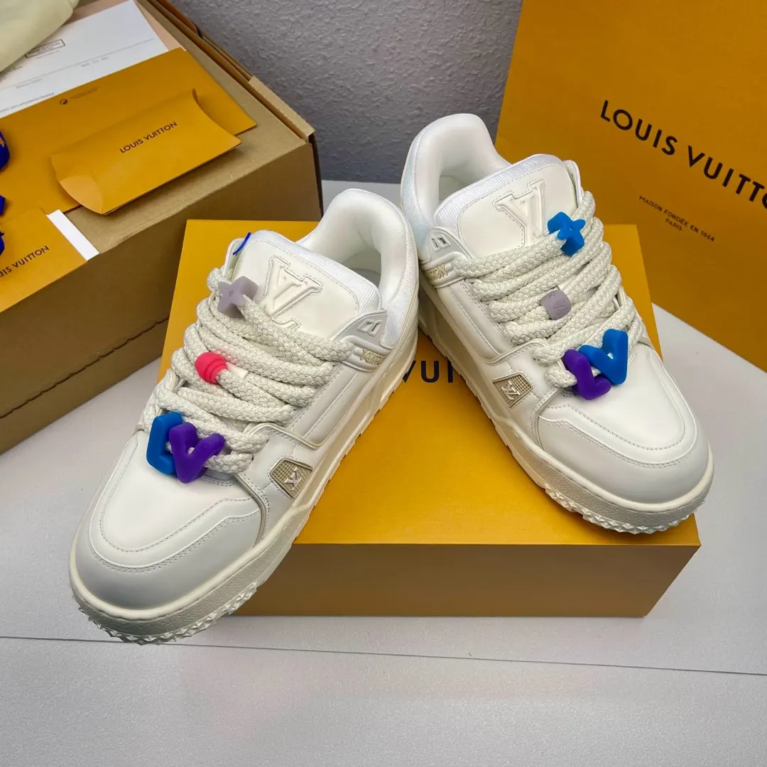 LV时尚胖丁鞋 情侣款运动鞋 - 细节图 5