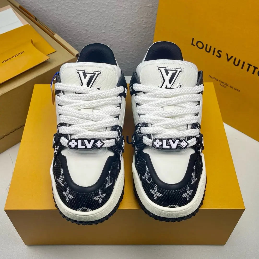 LV低帮时尚板鞋 情侣款运动鞋 - 细节图 2