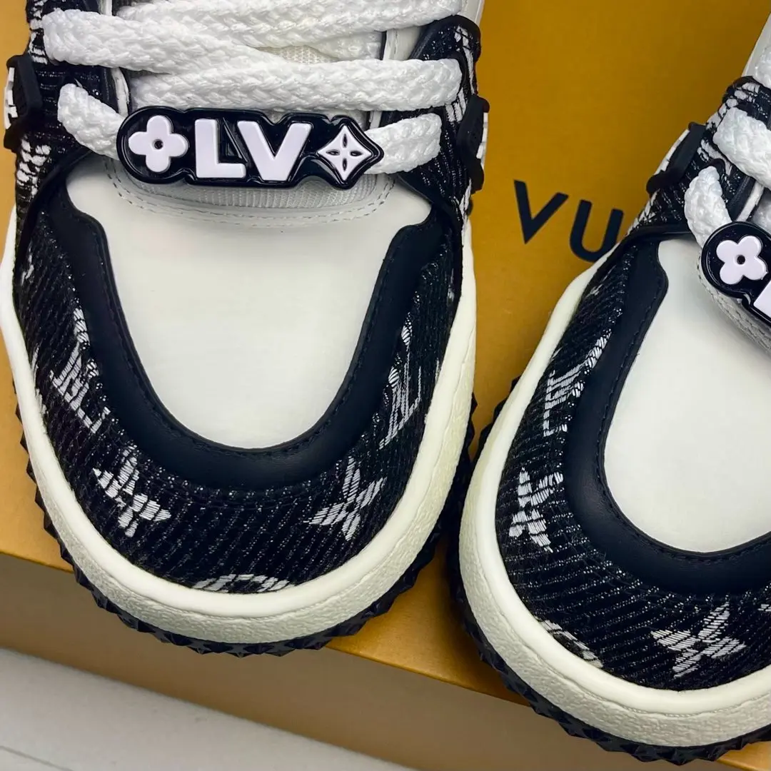 LV低帮时尚板鞋 情侣款运动鞋 - 细节图 6