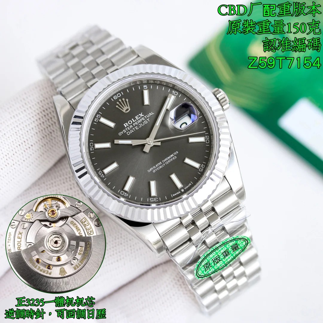 <p>太阳出品 3235机 <p>CBD出品 潜心研制的专业腕表 市场最高版本 劳力士 Rolex MK1 日志41MM系列 超级精品 致敬经典 火爆来袭 </p><p>真正原装正品一比一的复刻 欢迎来PK对比 </p><p>突破极限<p>CBD匠心力作 请认准CBD独家品质 欢迎各位表友品鉴 太阳出品精致推荐男士机械腕表 </p>