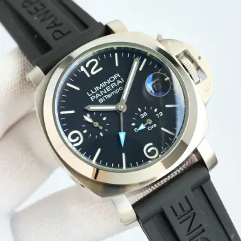 <p>沛纳海 PAM001321  PN6 系列 LUMINOR 款式 全自动机械 47毫米 男士材料 精钢机芯出产厂商 沛纳海机芯  类型 全自动机械瑞士机芯 厚度 5.3毫米摆轮 Glucydur 平衡摆轮振频 21600每小时振荡次数  避震 Incabloc避震宝石数 21个零件数 160 太阳精致推荐男士机械休闲商务腕表 </p><p> 太阳出品为你精心打造超真实实物图拍摄 让你超真实实物图体验 高端瑞士机芯 零返修 </p><p>立即抢购 </p>