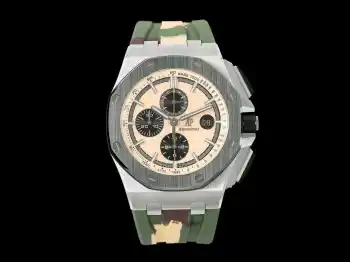 <p>APJ超级陶瓷甄品——AP 爱彼  AP13 皇家橡树离岸型 26400系列腕表 采用全新的陶瓷材质锻造 质地轻 抗耐磨 不过敏 永不褪色 整表CNC级打磨  菱形表壳丝毫不割手 圈口拉丝呈自然一气呵成 每颗六角螺丝与表框皆处在同一平面 日历盘的TPE扩大效果与原版无异   纯手工填充的超强夜光不管颜色亦亮度均无限接近原版 符合人体工程学的微微可活动表带头粒佩戴更加舒适 搭载全新的定制版Cal.3126机芯  完美复刻了所有计时功能 夹板的红宝石更真  稳定性更强 整表分量与质感皆诚意满满 APJ.factory出品 必属精品   太阳出品精致推荐男士多功能机械腕表 </p>