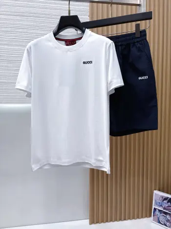 Latest round neck short sleeve set