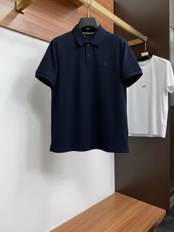 Spring and Summer New Fine Stripe Pique Business Polo
