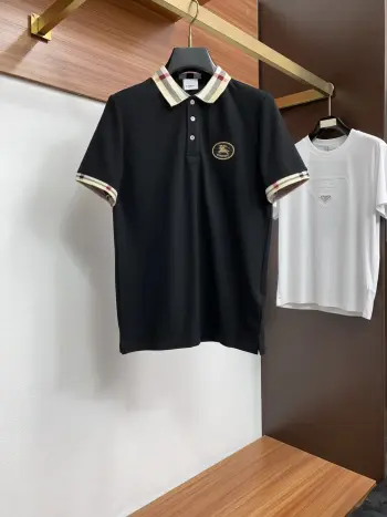 Spring and Summer New Fine Stripe Pique Business Polo