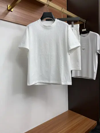 春夏新款提花短袖套装