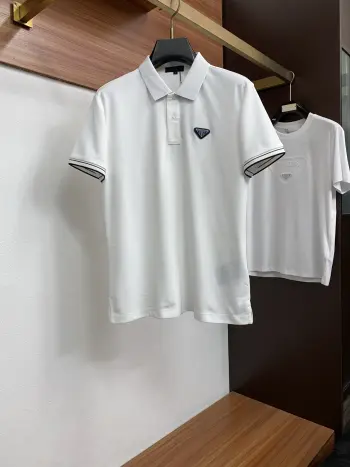 经典老风针织翻领Polo 短袖