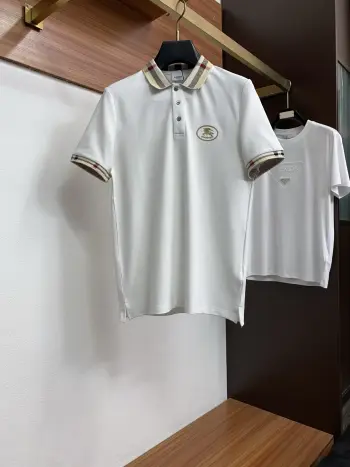 Spring and Summer New Fine Stripe Pique Business Polo